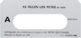 Top of cartridge artwork for Ke Rulen Los Petas on the Amstrad CPC.